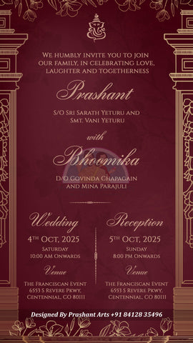 SI-010 | South Indian Wedding Invitations that Reflect Your Story SI-010 | South Indian Wedding Invitations that Reflect Your Story