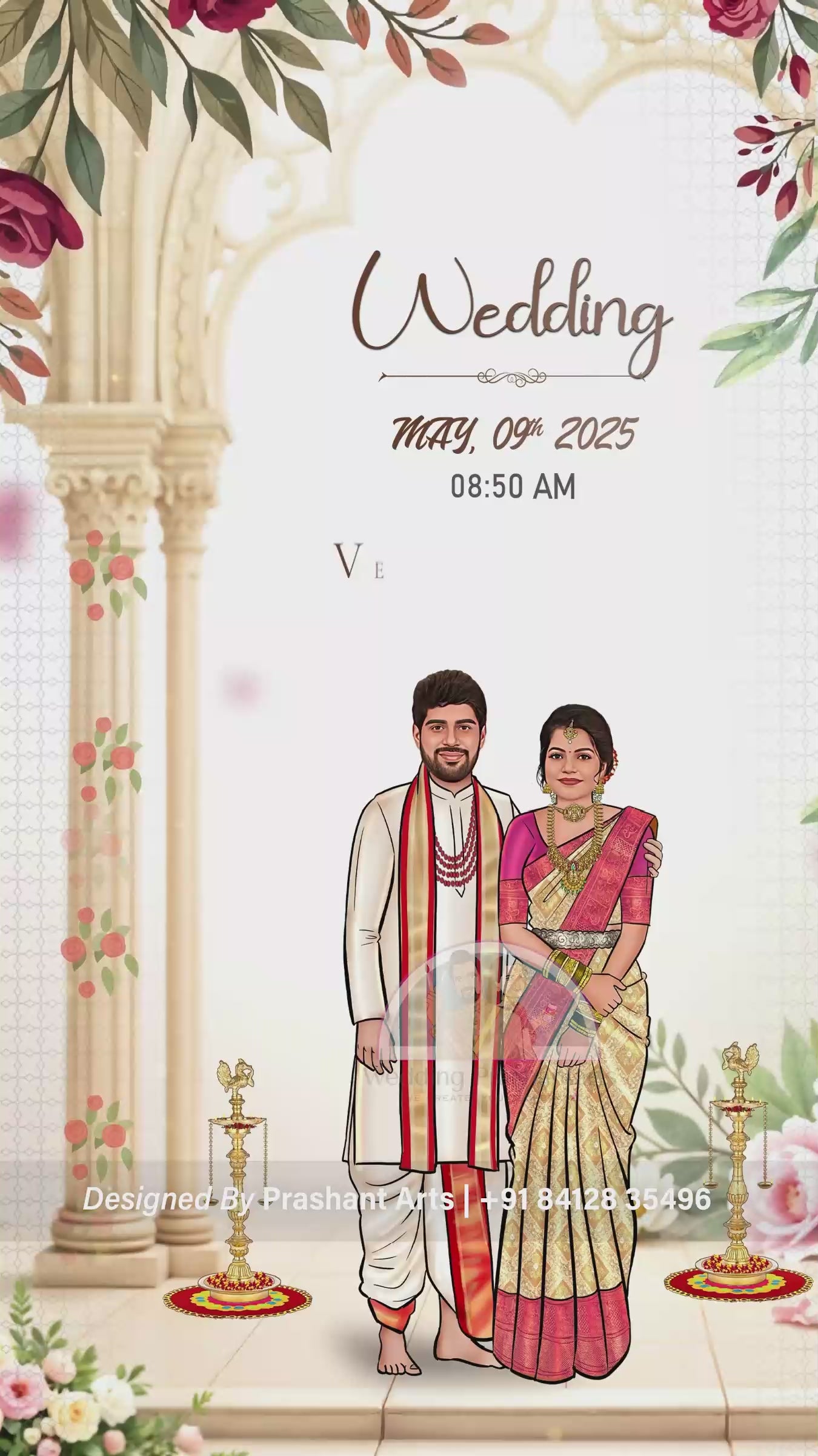 SIC-001 | Heritage & Harmony: A Celebration of Ancient South Indian Wedding Invitation Traditions