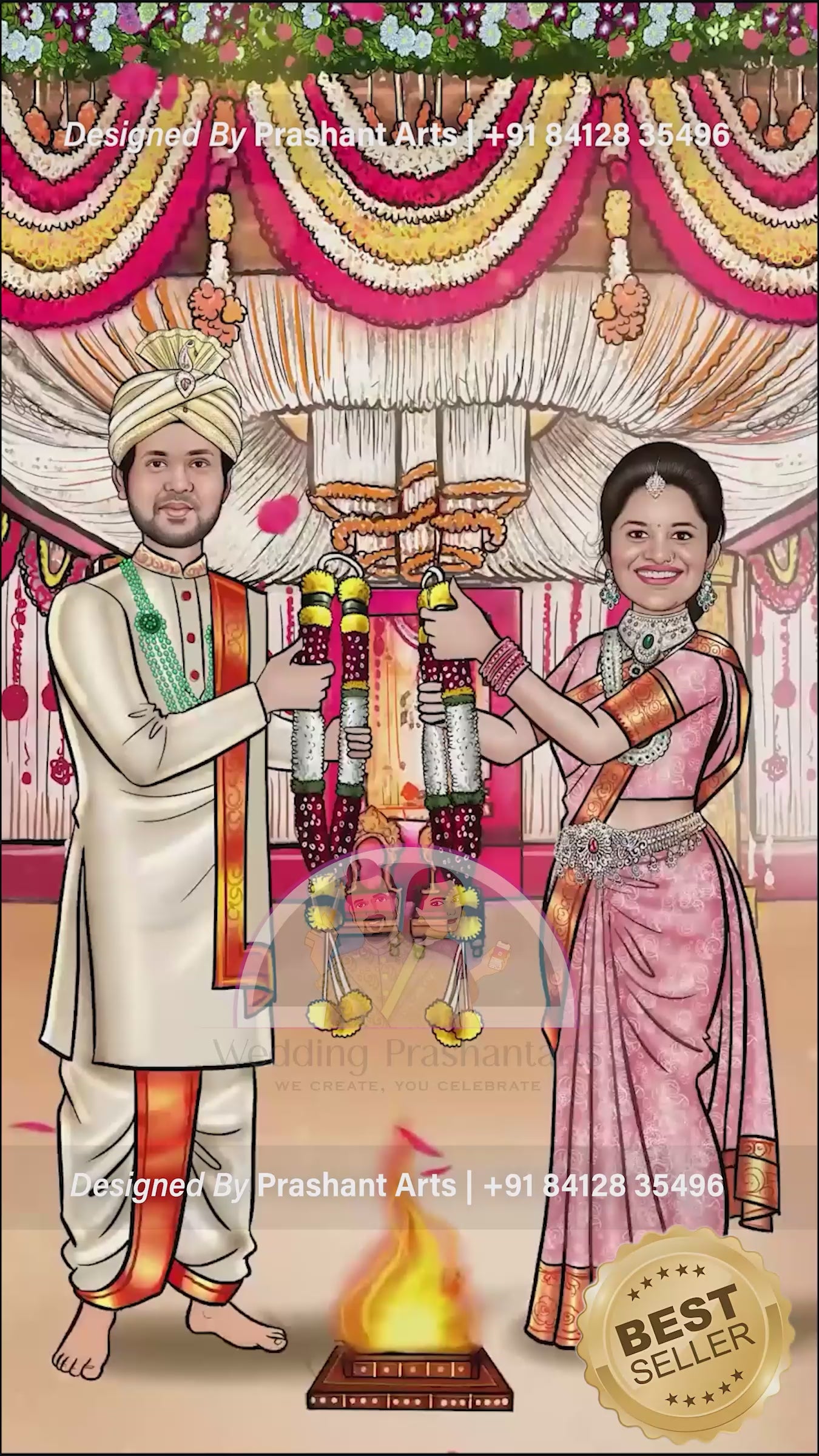 SIC-004 | Traditional South Indian Wedding Invitation Video