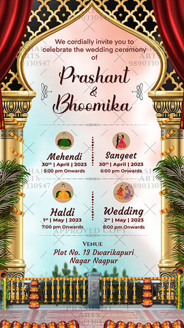 NT-002 | Make a Lasting Impression with Beautiful Indian Wedding Invitations NT-002 | Make a Lasting Impression with Beautiful Indian Wedding Invitations