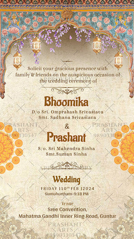 NT-005 | Culturally Rich & Modern: Design Your Dream Indian Wedding Invitation NT-005 | Culturally Rich & Modern: Design Your Dream Indian Wedding Invitation