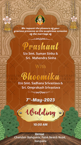 NT-007 | Express Your Love Story: Indian Wedding Invitations NT-007 | Express Your Love Story: Indian Wedding Invitations