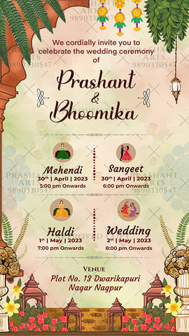 NT-010 | Memorable Details: Make Your Indian Wedding Invitation Unique NT-010 | Memorable Details: Make Your Indian Wedding Invitation Unique