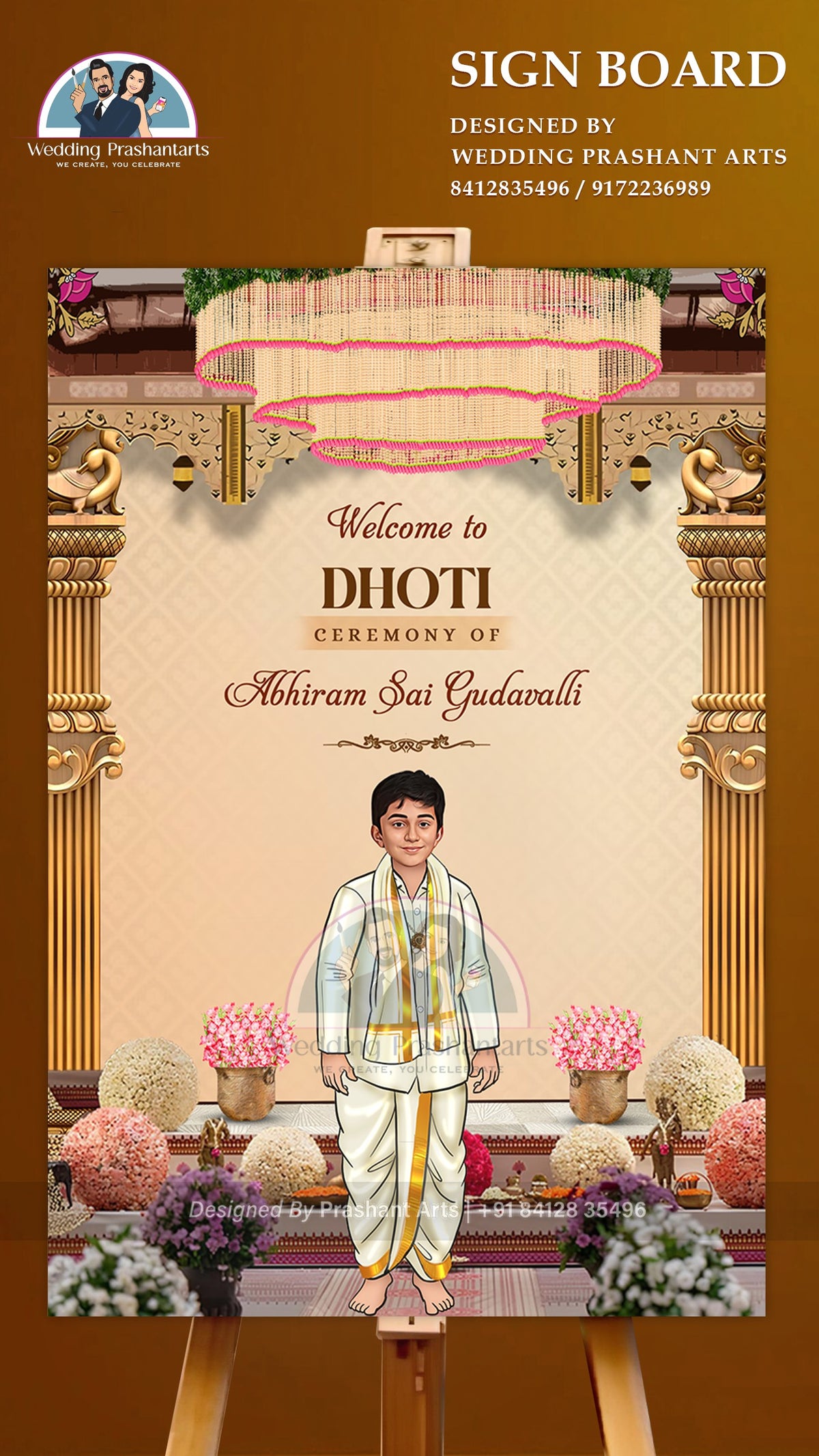 DCP-013 | Traditional Dhoti Ceremony Welcome Board