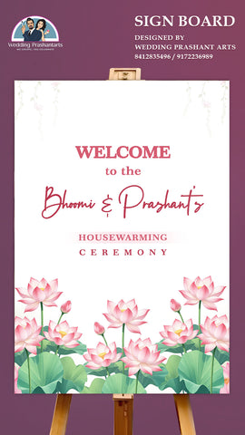 HWP -014 | Pastel Style Housewarming Welcome Board