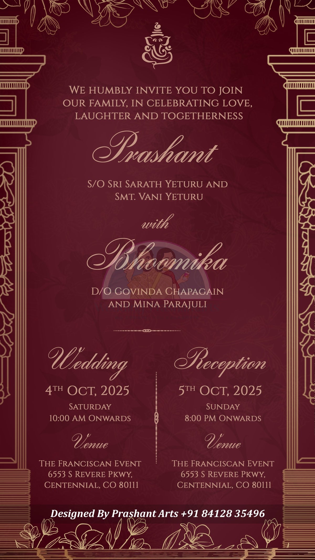 SI-010 | South Indian Wedding Invitations that Reflect Your Story