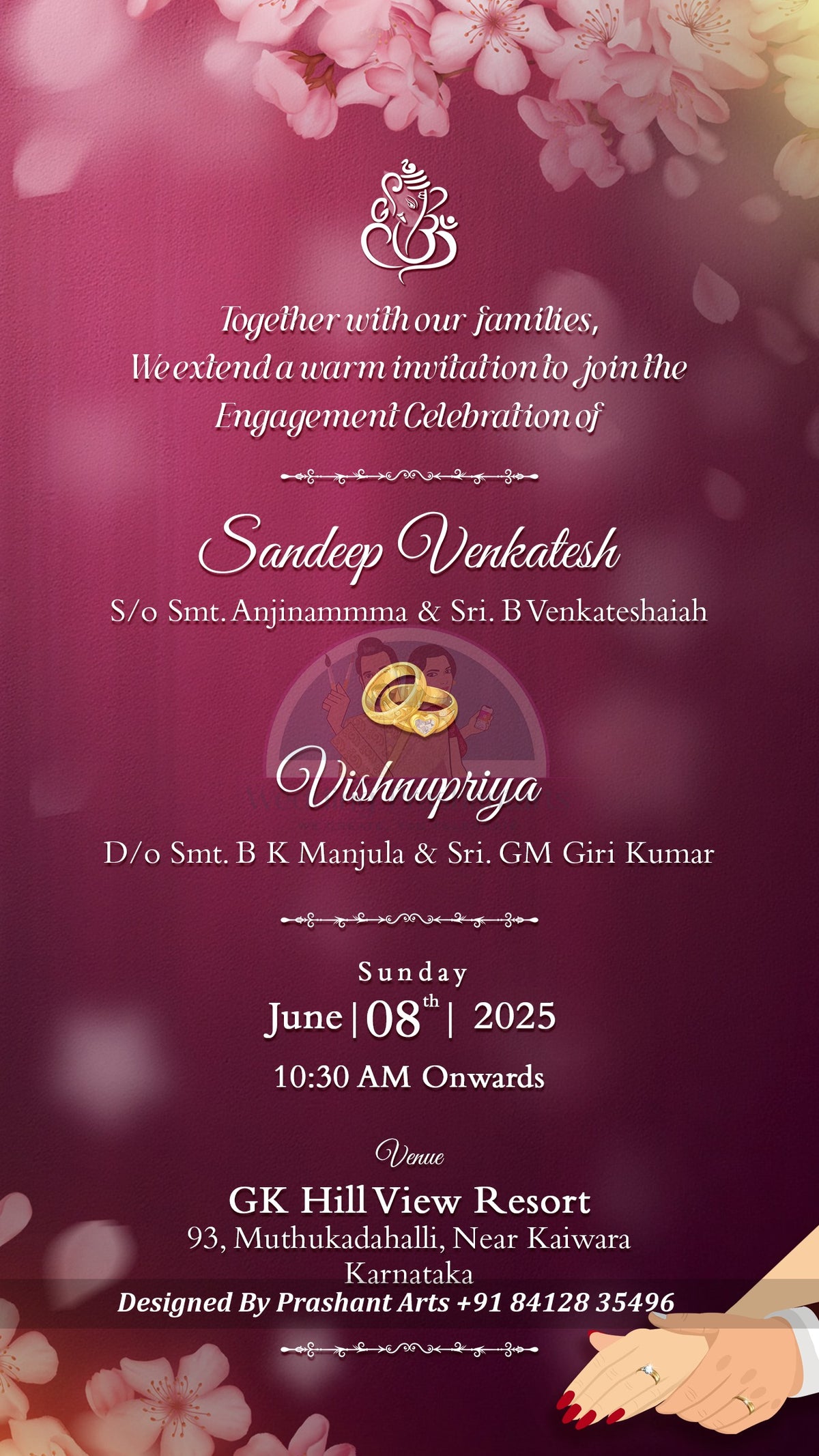 EGP-002 | Announce Your Engagement  in Style: Customizable Invitation