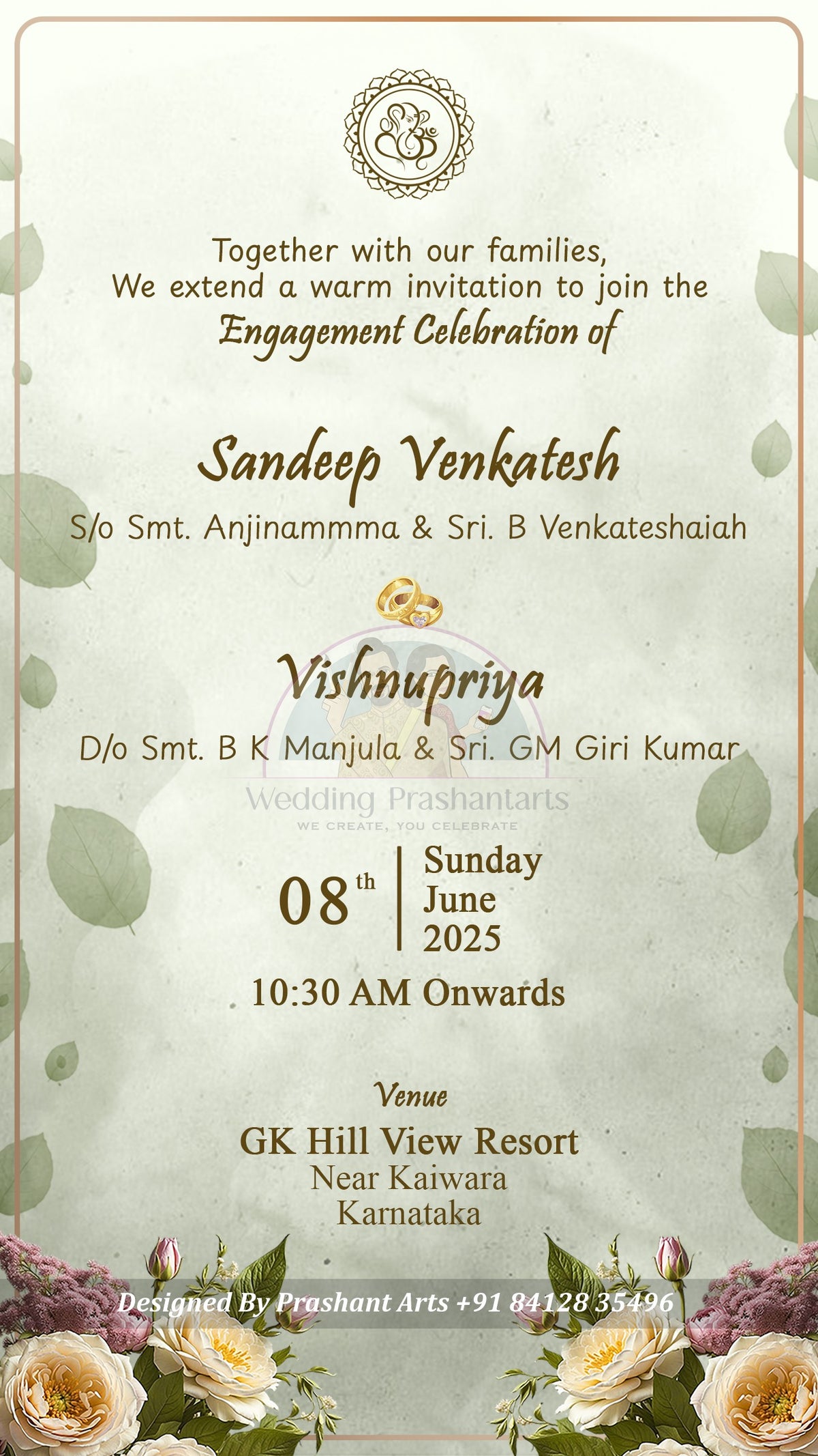EGP-007 | More Than an Announcement: Share Your Love with Exquisite Engagement Invitations