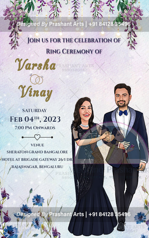 EGP-003 | Love is in the Air: Affordable Ring Ceremony Invitation