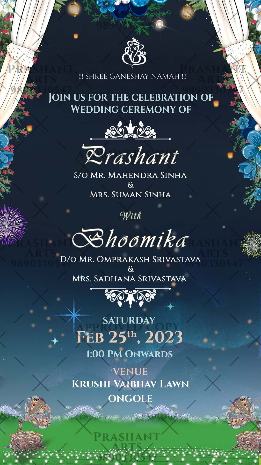 Affordable & Elegant Digital Wedding Invitations for Your Gujarati Wedding | GR-005