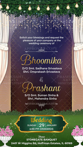 Affordable Muslim Wedding Invitations: Exquisite Designs | MS-006