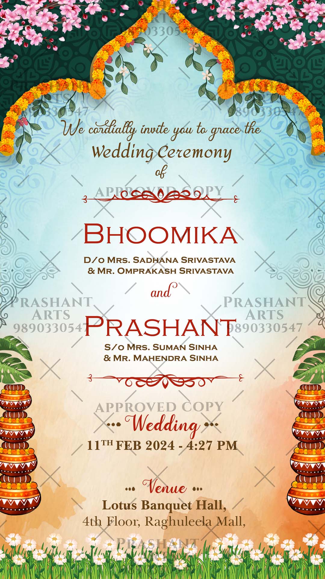 SI-010 | South Indian Wedding Invitations that Reflect Your Story