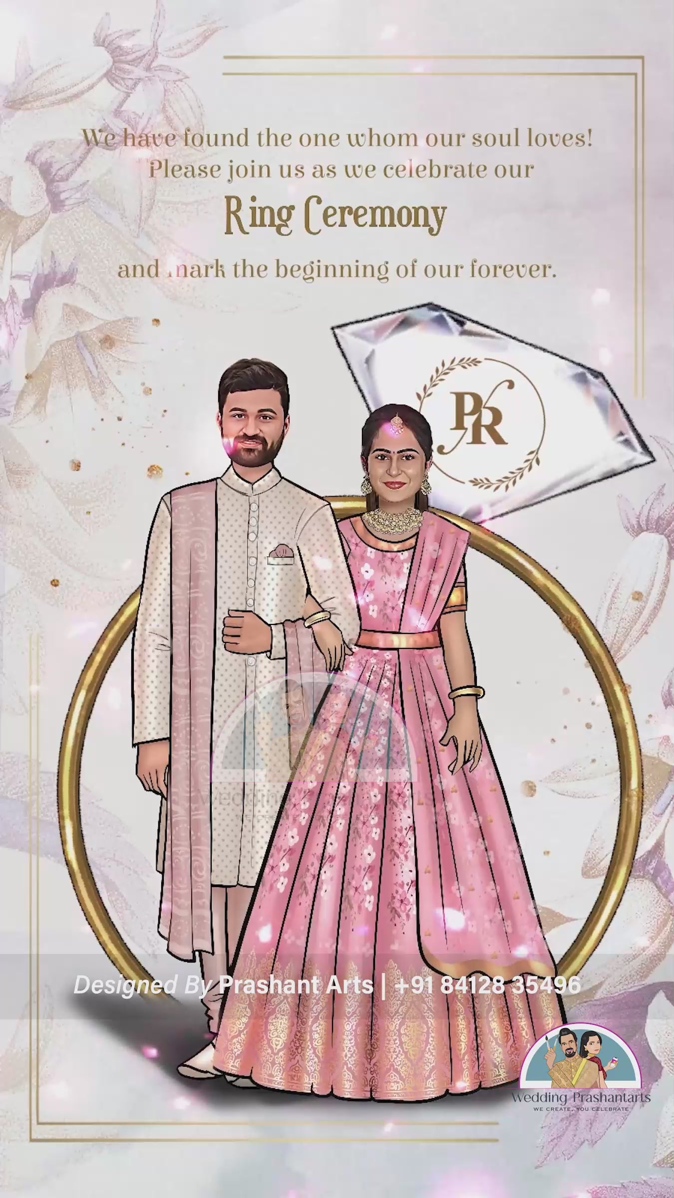 EGC-009 | Celebrate Your Unique Love Story with Custom Engagement Invitation Videos