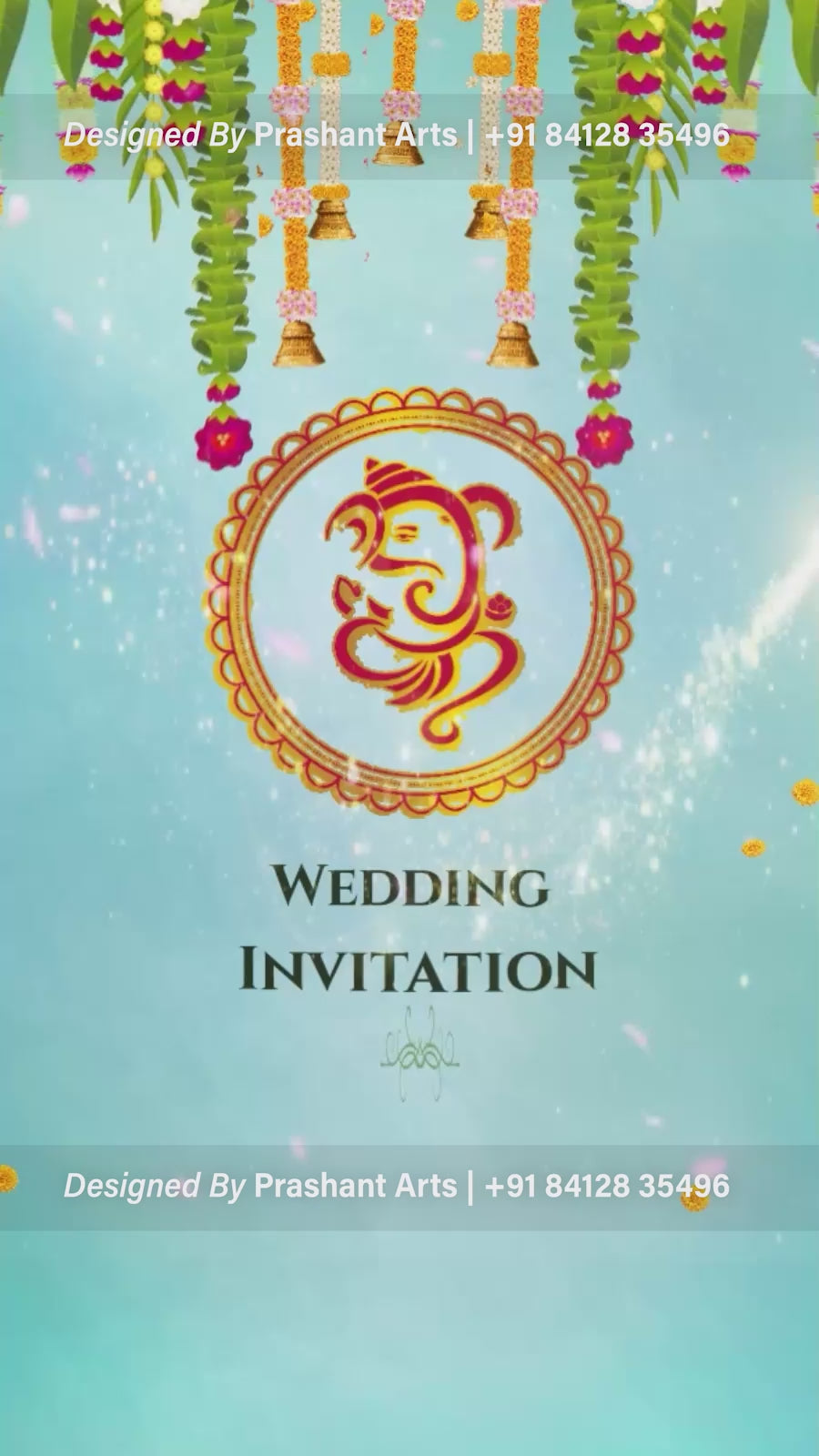 SIC-021 | Where Tradition Meets Elegance: Celebrate Your South Indian Wedding Caricature Invitation