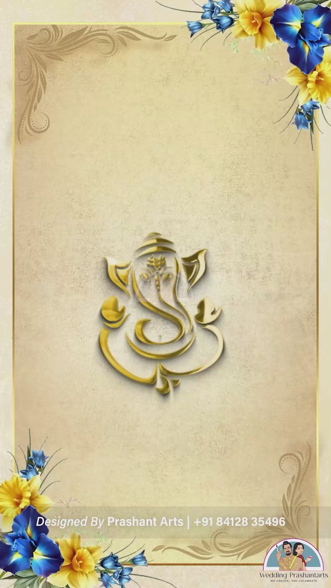 EGC-020 | Charming Caricature Engagement Video Invitation - Personalized & Heartfelt