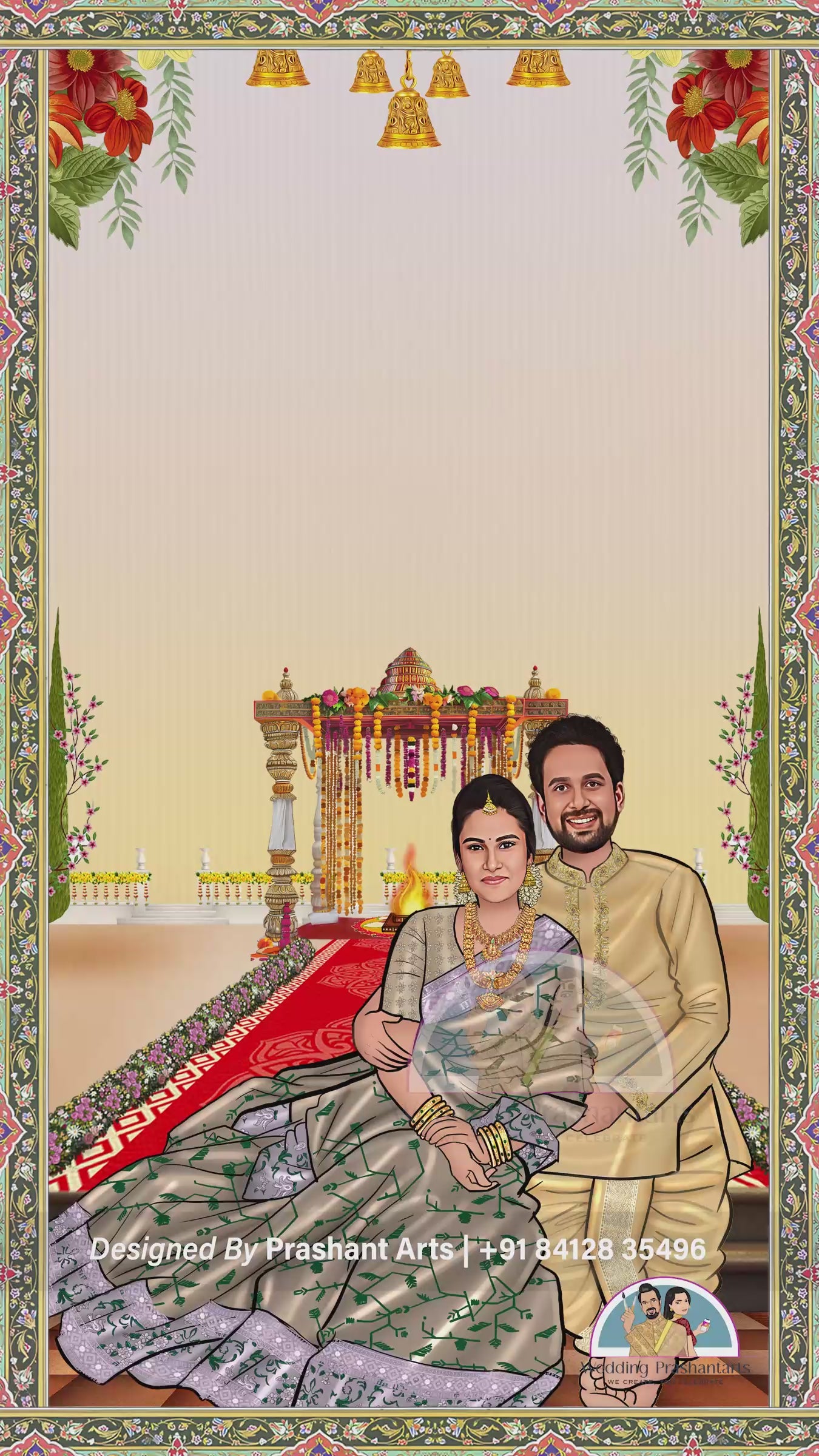 SIC-031  Elegant South Wedding Invitation Video | Traditional Touch