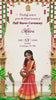 HSI - 003 | Traditional Half Saree Function Invitation – Custom Digital Video