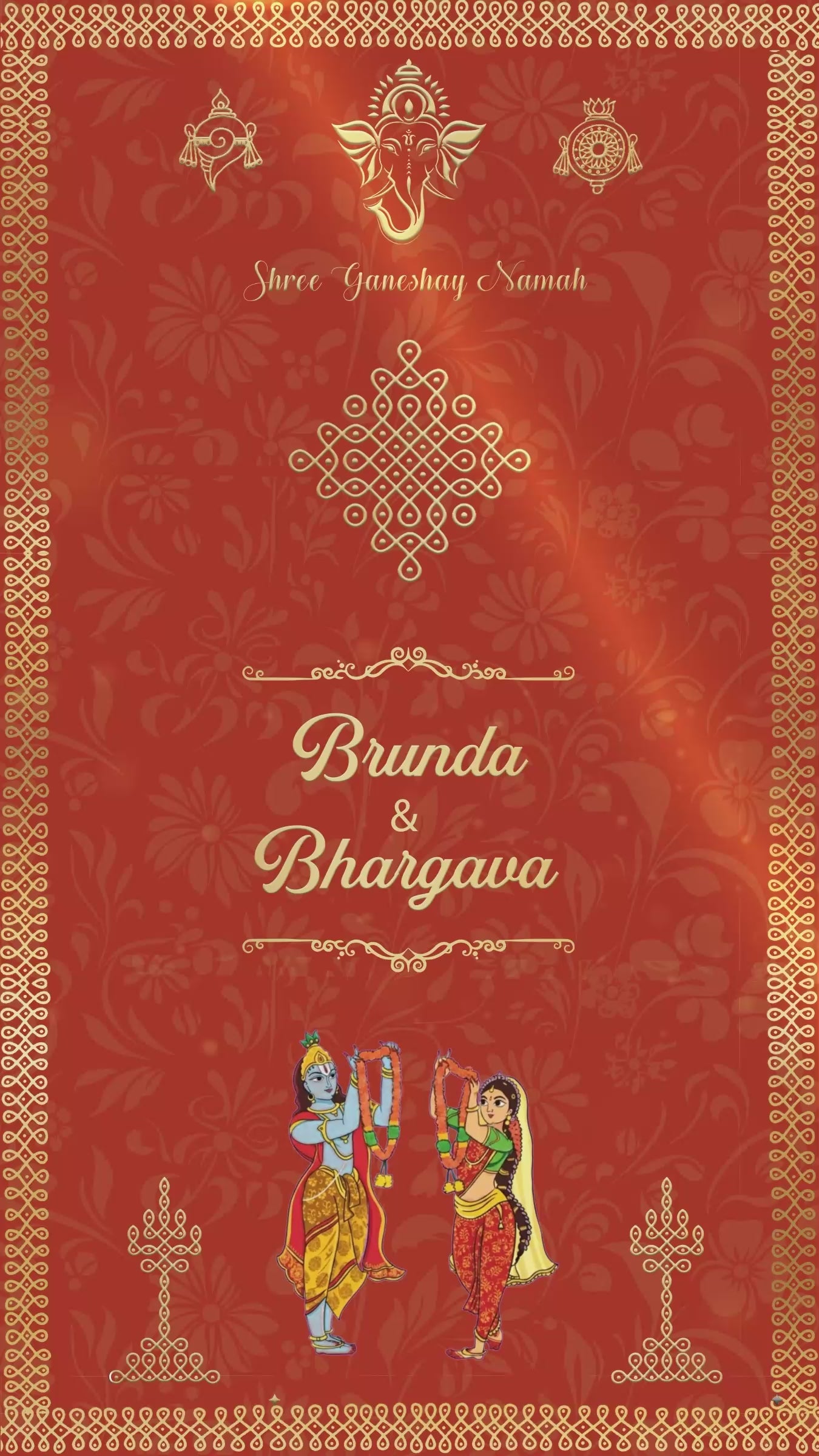 SIV- 022 | Bapu Bomma Style Invitation Video | Traditional Telugu Wedding Invite Animation | Custom Digital Invite