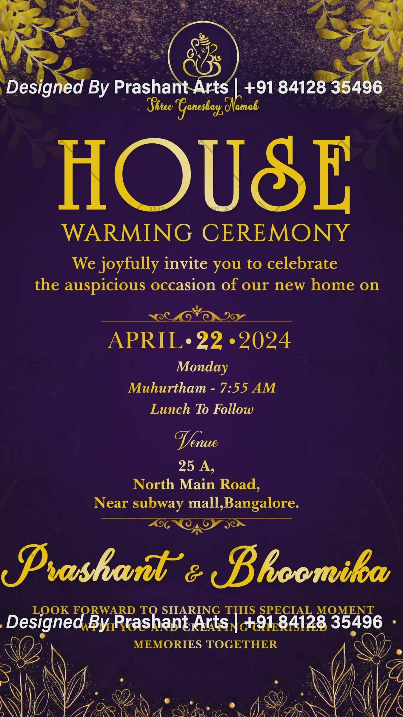 HWV-019 | Home Sweet Home Housewarming Invitation Video - Charming & Customizable