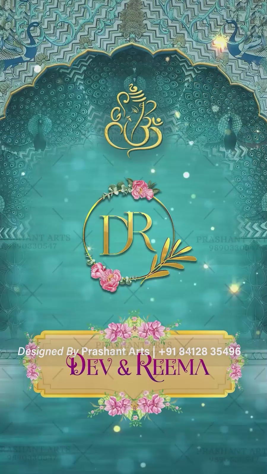 NIV-025 | Festive North Indian Wedding Video Invitation - Joyful & Personalized