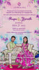EGC-011 | Modern Caricature Engagement Video Invitation - Chic & Fully Customized