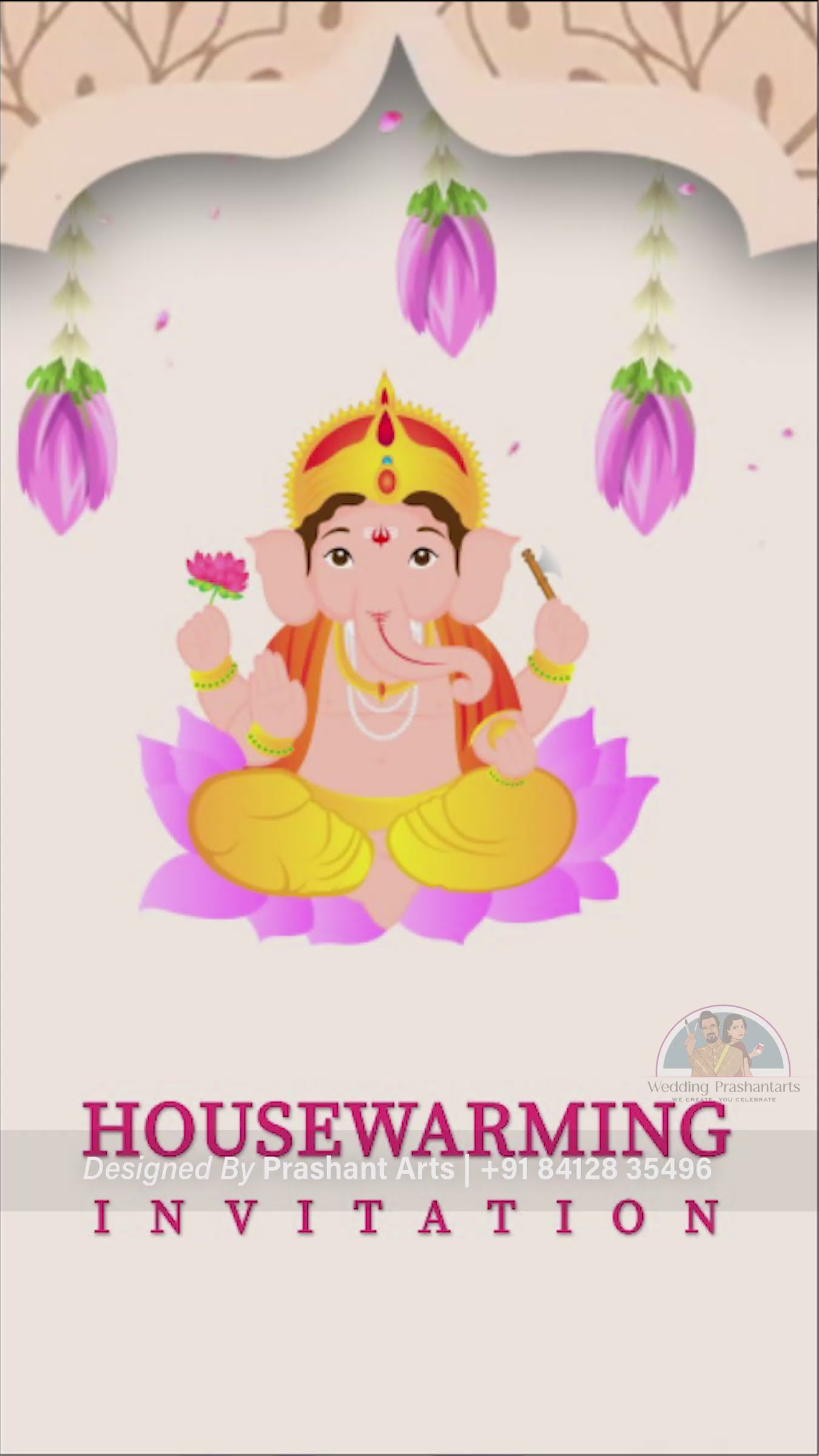 HWC-009 | South Indian Traditional Housewarming Invitation Video