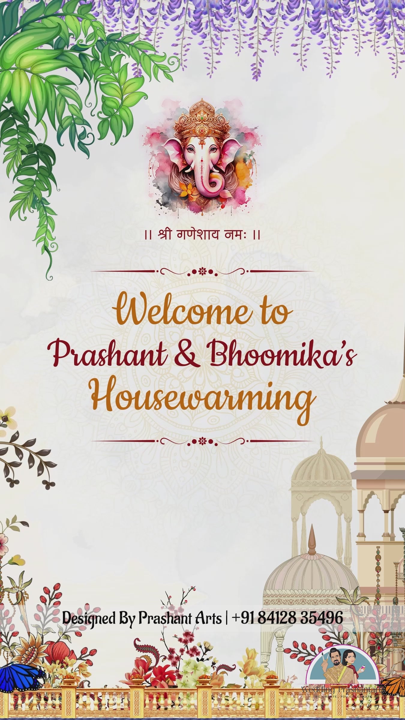 HWC-008 | Illustrated Housewarming Invitation Video
