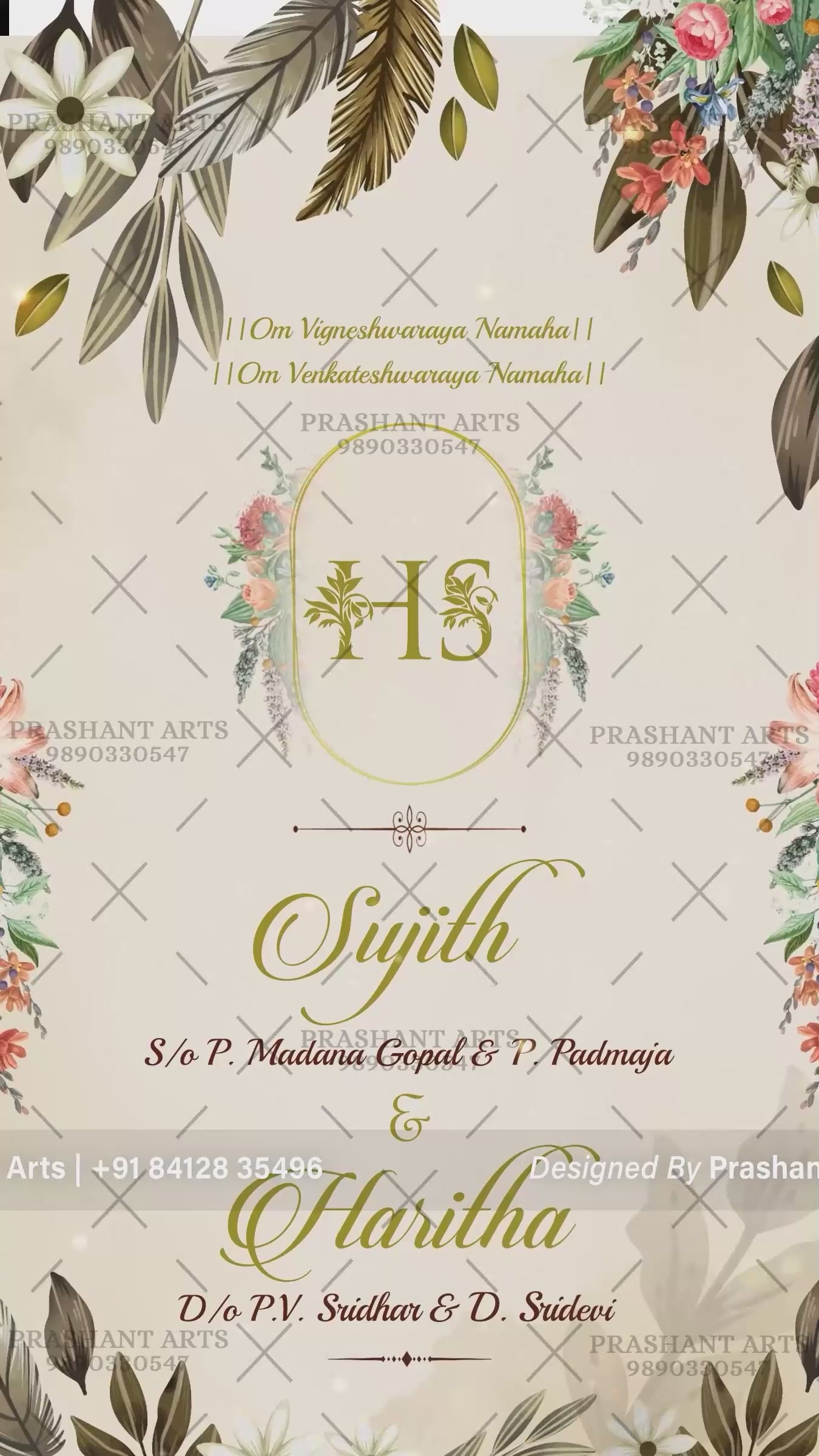 SIV-039 | Divine South Indian Wedding Invitation Video