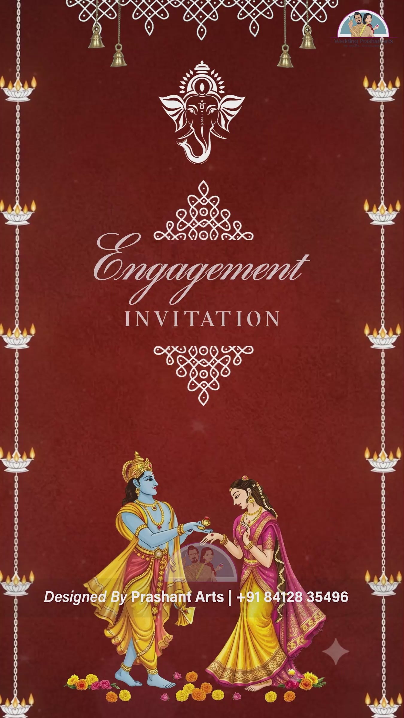 EGC-006 | Bapu bomma Invitation : Engagement Invitation Videos