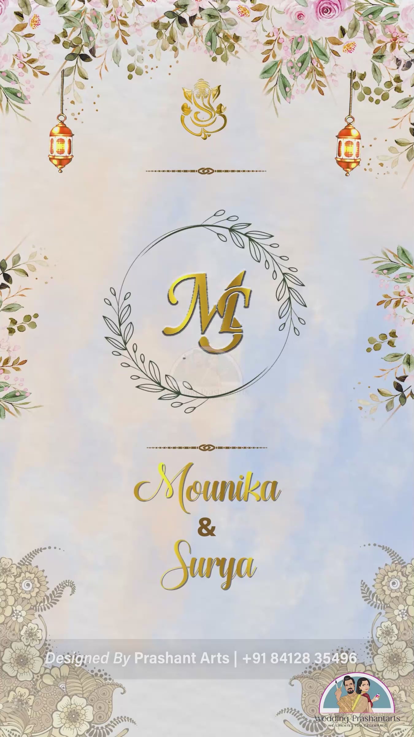 SIV-025 | Elegant South Indian Wedding Invitation Video
