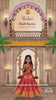 HSI-002 | Royal Half Saree Ceremony Invitation – Digital Design
