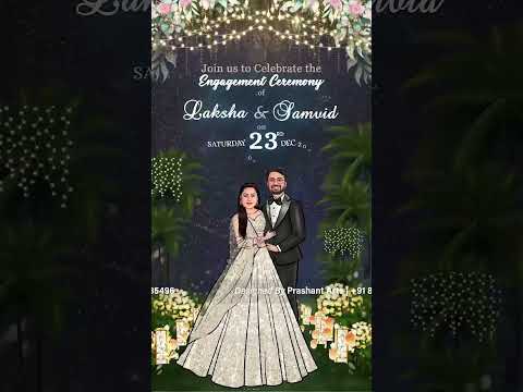 Celebrate Your Unique Love Story with Custom Engagement Invitation Videos | EGC-009