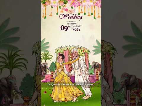 MRV-002 | Marathi Wedding Caricature Invitation Videos: A Modern Twist on Tradition