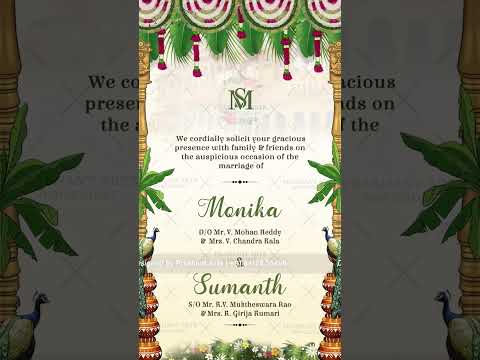Amazing Telugu Wedding Invitation: Immerse in Timeless Elegance | SIV-012