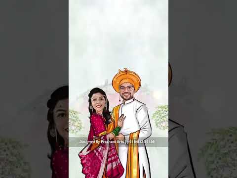 MRV-006 | Unique Marathi Wedding Caricature Invitation Videos: Stand Out from the Crowd