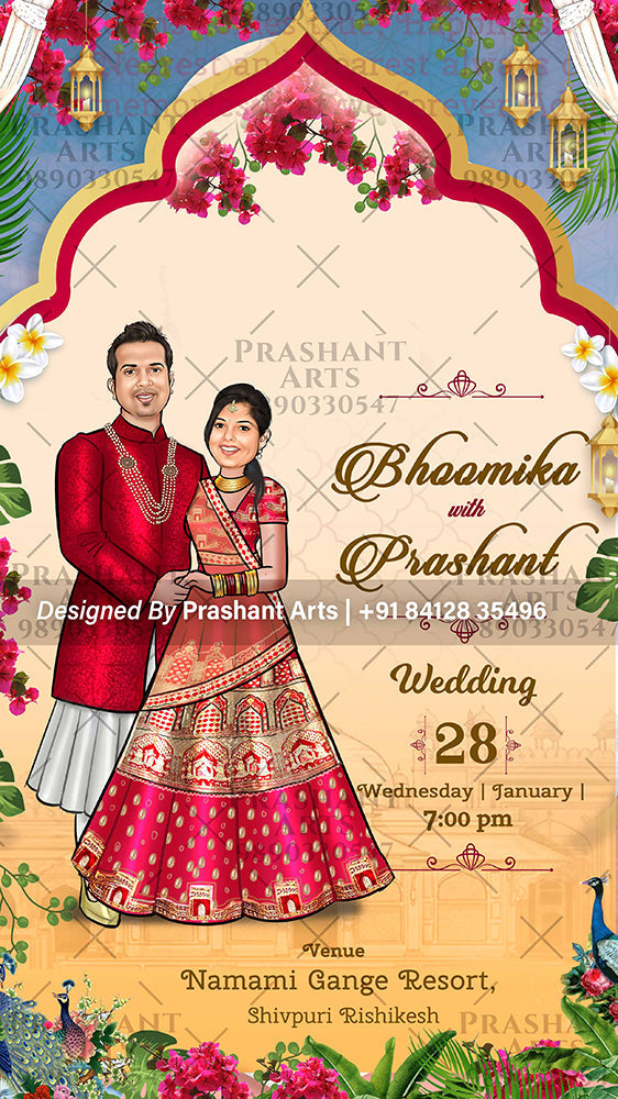 Enchanting Indian Wedding Invitations: Celebrate in Style | BG-001