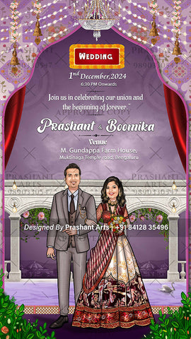 Plan Your Dream Indian Wedding with Stunning Invitations | BG-008
