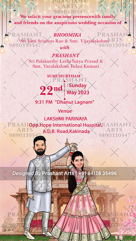 BG-012 | Unveiling Your Fairytale: Exquisite Indian Wedding Invitations