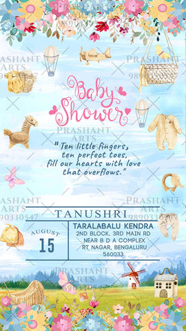 Celebrate New Life! Get Your Indian Baby Shower Invitation | BS-005