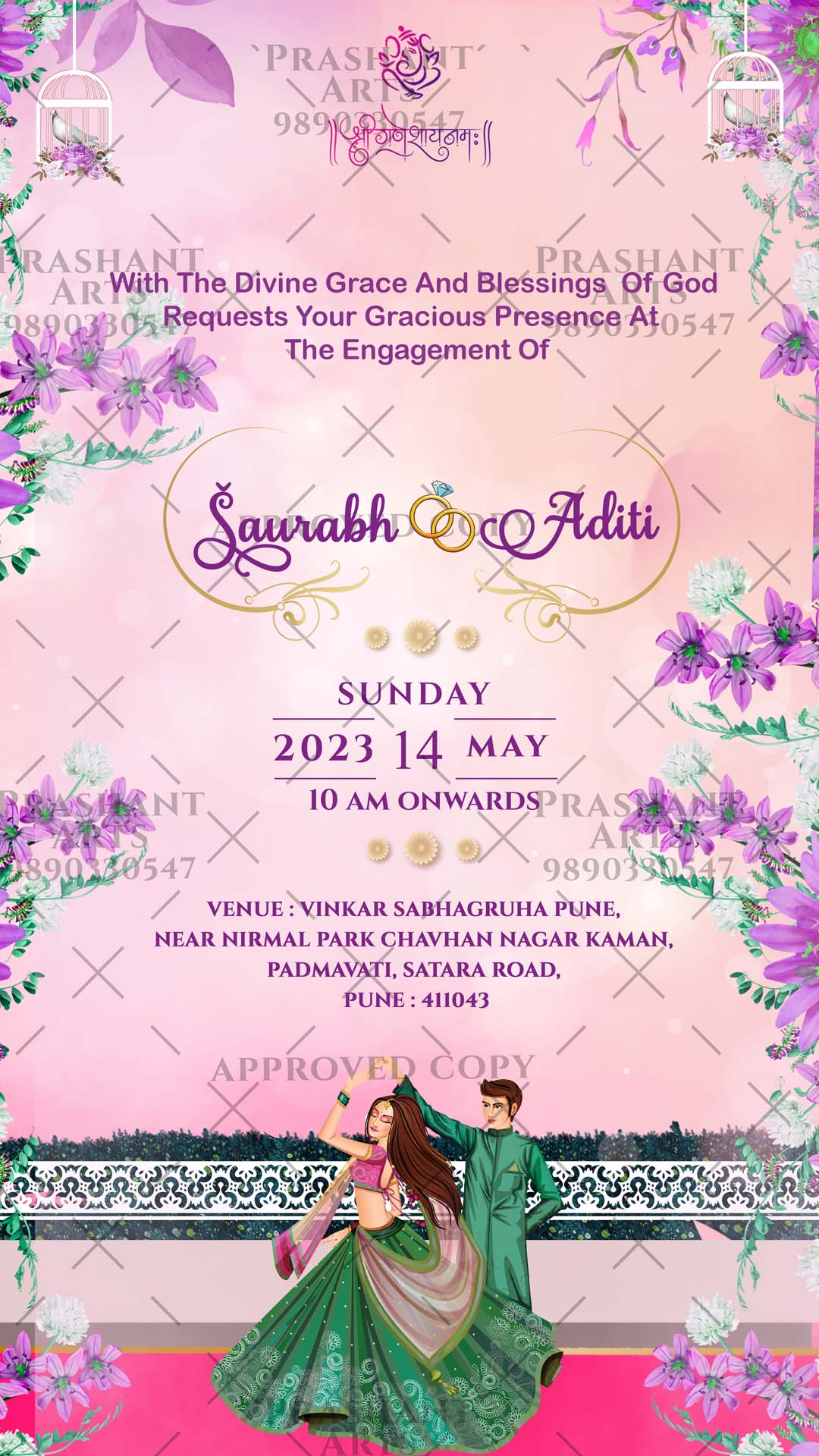Celebrate Your Love Story: Engagement Invitations for Every Occasion | EG-011