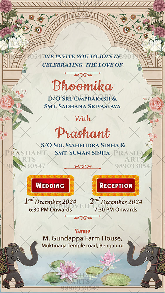 Find the Perfect Match: Indian Wedding Invitations for Every Style | NT-003
