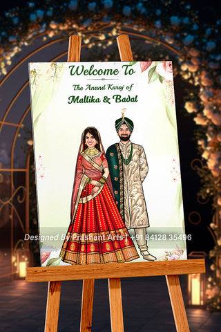 WC-002 | Make Your Wedding Unforgettable: Caricature Welcome Boards