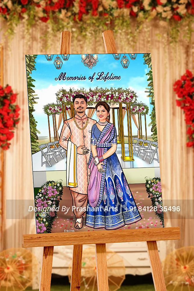 WC-005 | Eye-Catching Wedding Signs: Create a Lasting Impression with Caricatures