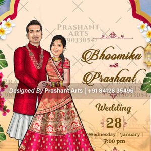 BG-001 | Enchanting Indian Wedding Invitations: Celebrate in Style